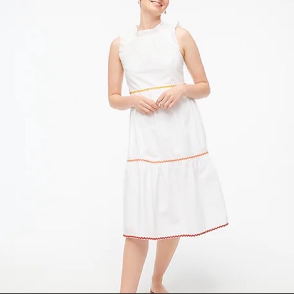 J Crew Tiered Ruffle Dress